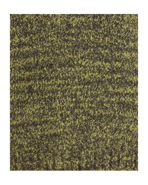 sunflower Green Long-Sleeved Crew Neck Sweater for men