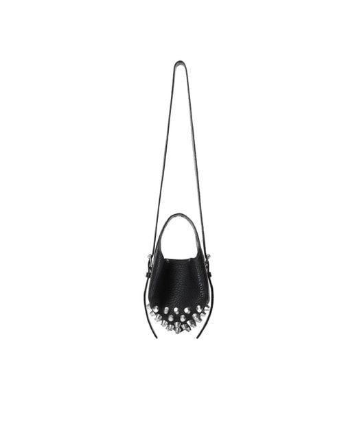 Alexander Wang White Embellished Small Bucket Bag