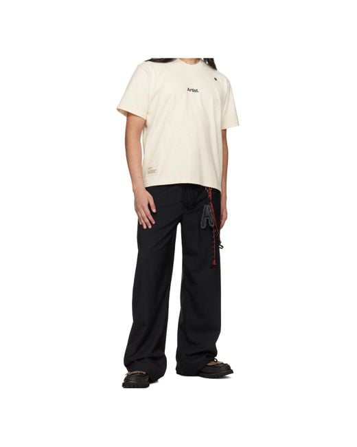 Song For The Mute White 'The Artist' Aged T-Shirt for men