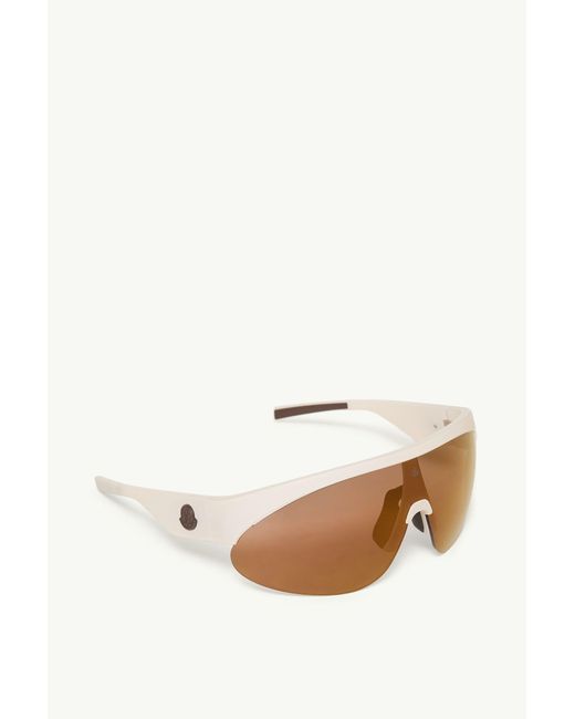 Moncler Brown Myrr Oval Sunglasses for men