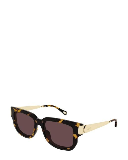 Chloé Multicolor Chloé Eyewear Square Frame Sunglasses