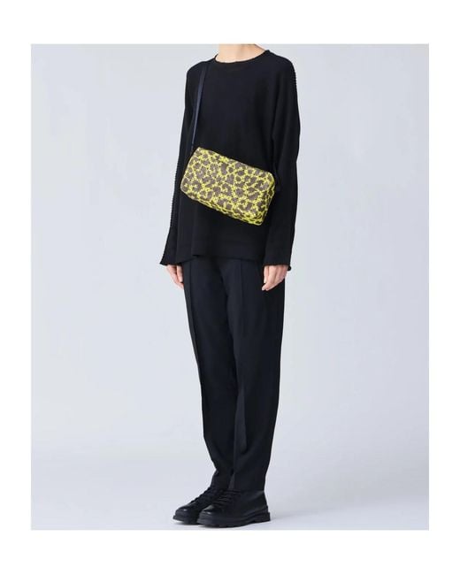 Issey Miyake Metallic Geometric-Patterned Shoulder Bag for men