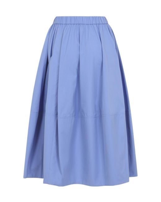 Co. Blue Bubble Midi Skirt