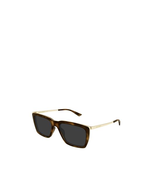 Saint Laurent Black Eyewear Square-Frame Sunglasses for men