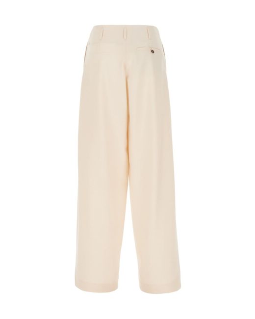 Philosophy Di Lorenzo Serafini White High Waist Tailored Trousers