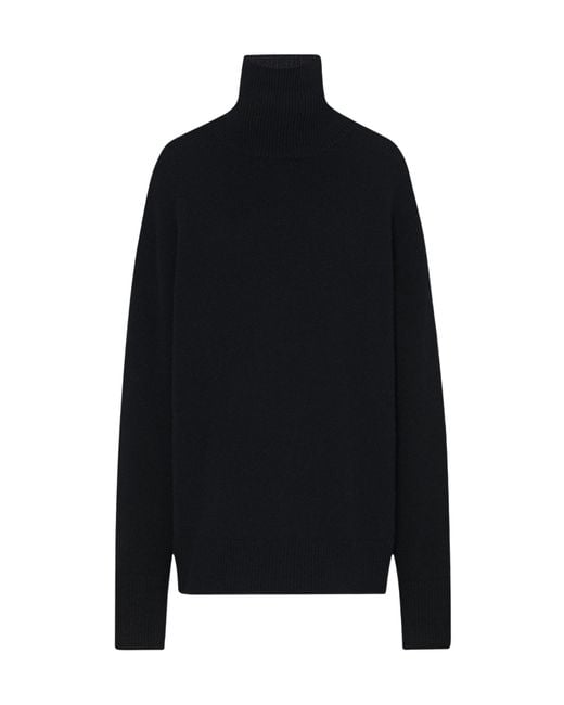 The Row Black Turtleneck Sweater
