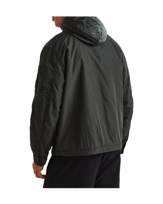 C P Company Gray Hooded Lightweight Wind Jacket for men