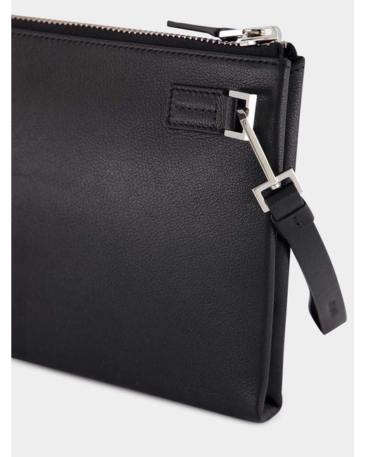 Tom Ford Black Minimal Slim Wristlet Pouch Bag for men