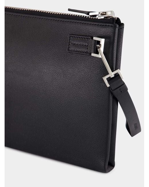 Tom Ford Black Minimal Slim Wristlet Pouch Bag for men
