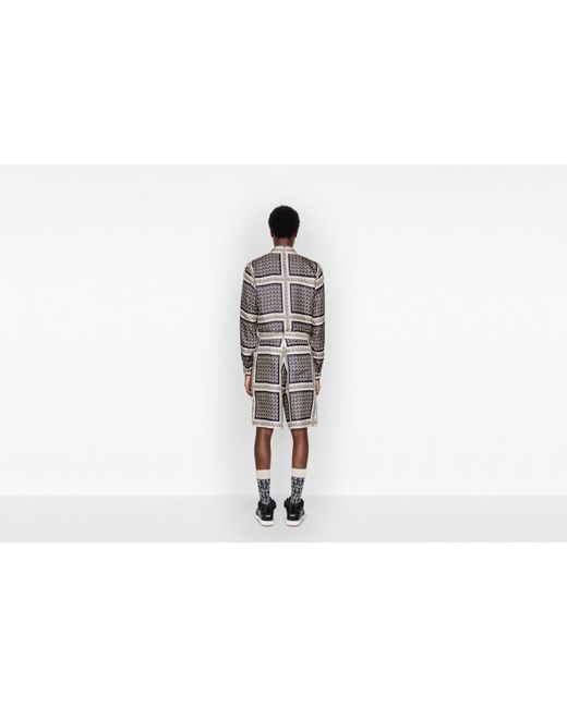 Dior White Oblique Bermuda Shorts for men
