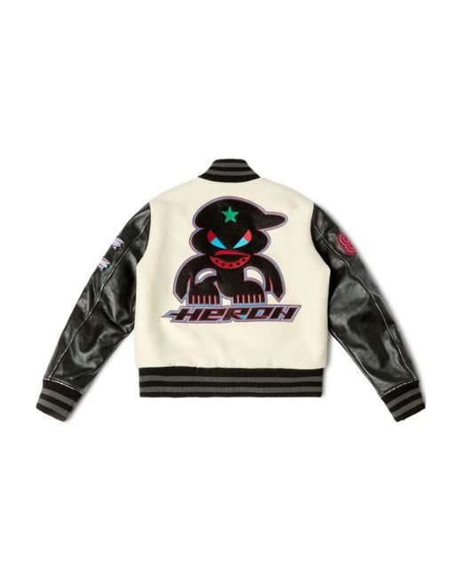 Heron Preston Multicolor Hp Patches Varsity Bomber Jacket for men