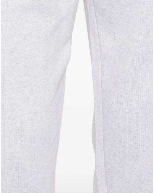 Eleventy White Drawstring Cuffed Track Pants for men