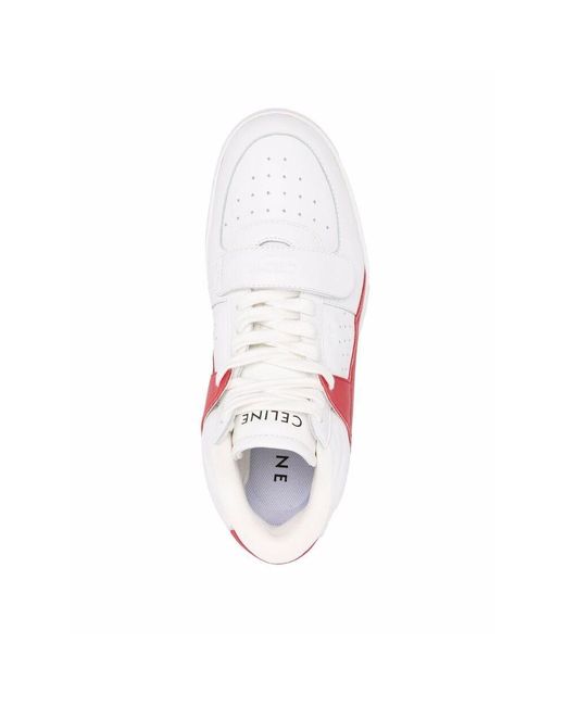 Céline Pink Lace-Up Casual Sneakers