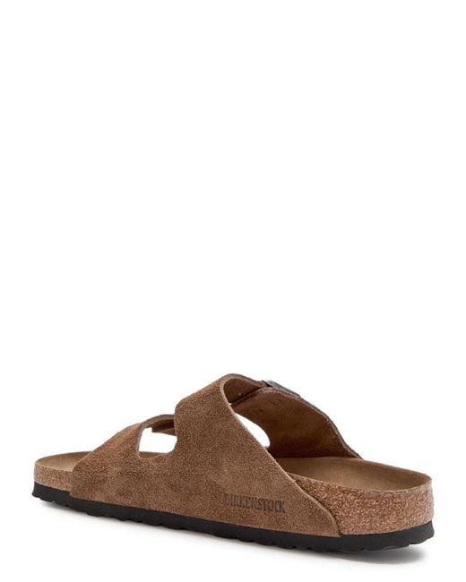 Birkenstock Brown Arizona Suede Sliders