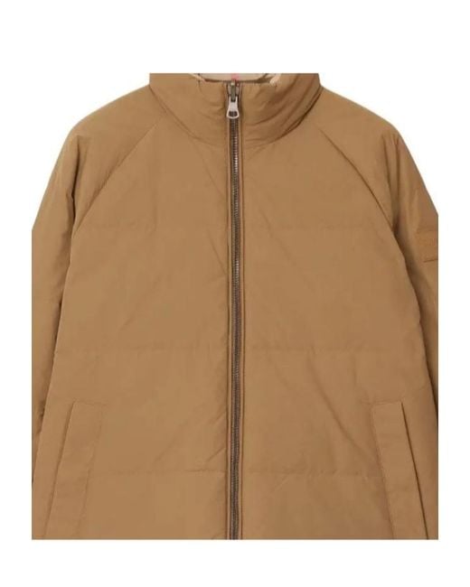 Burberry Brown Reversible Nylon Puffer Jacket
