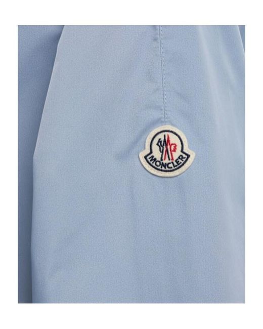 Moncler Blue Cassiopea Tech Hooded Casual Jacket