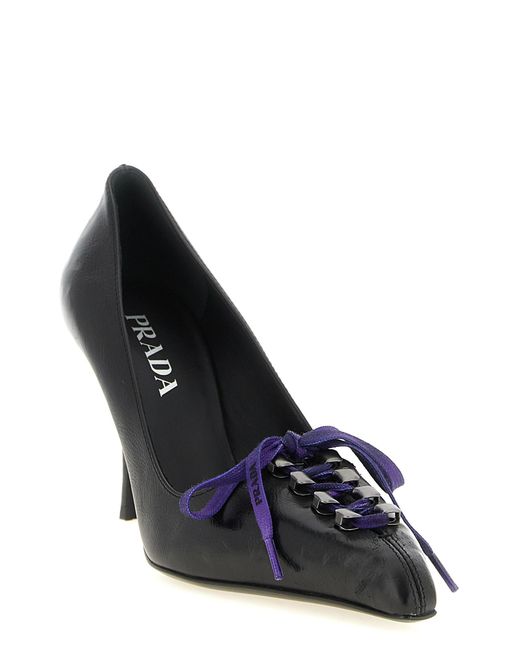 Prada Black Pointed-Toe High Heels