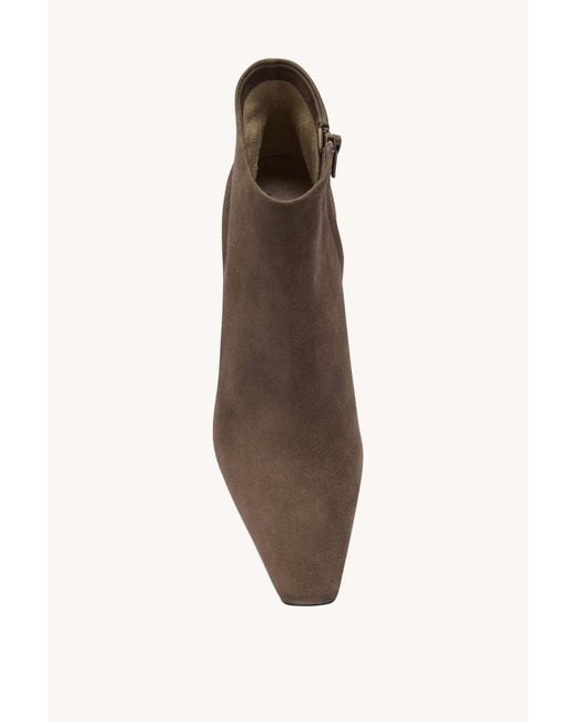 The Row Brown Carla 80 Suede Boots