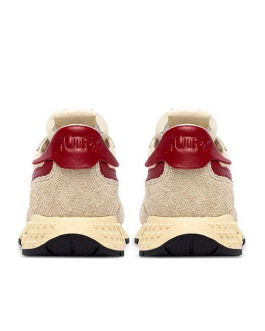 Autry Pink Low-Top Sneakers With Suede And Mesh Composition for men