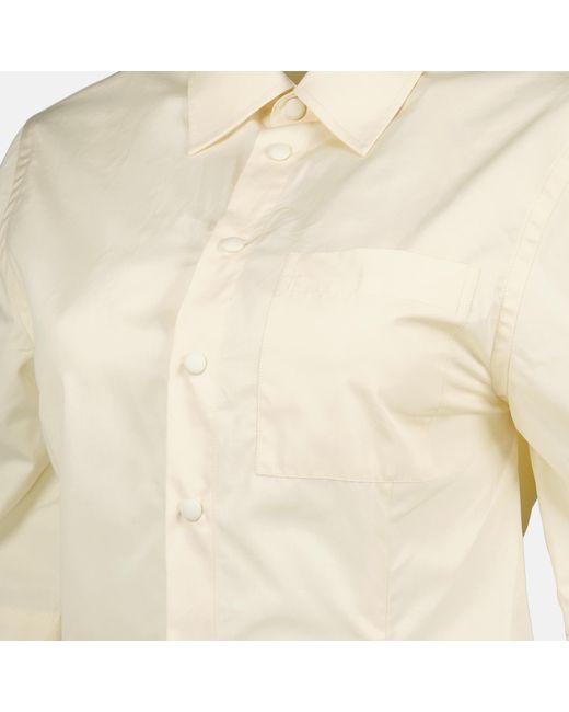 AMI White Ami Mustard Short Sleeve Shirt