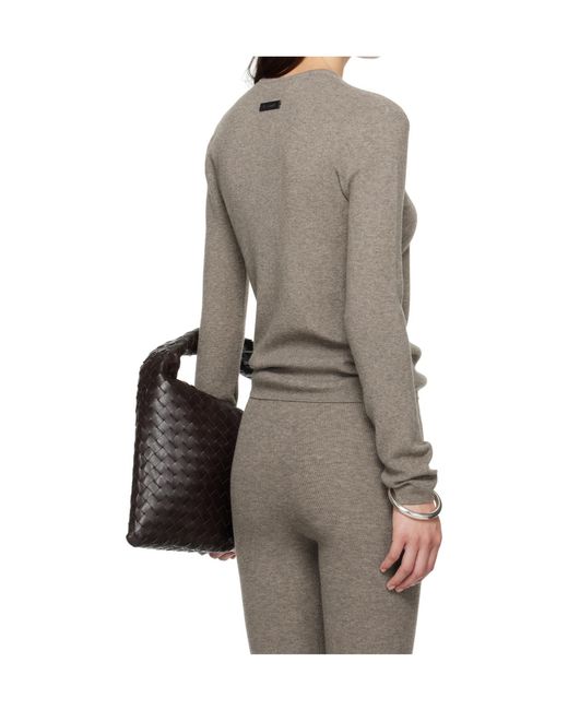 Fear Of God Gray Ribbed Knit T-Shirt