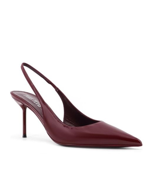 Paris Texas Purple Pointed Toe Heeled Pumps