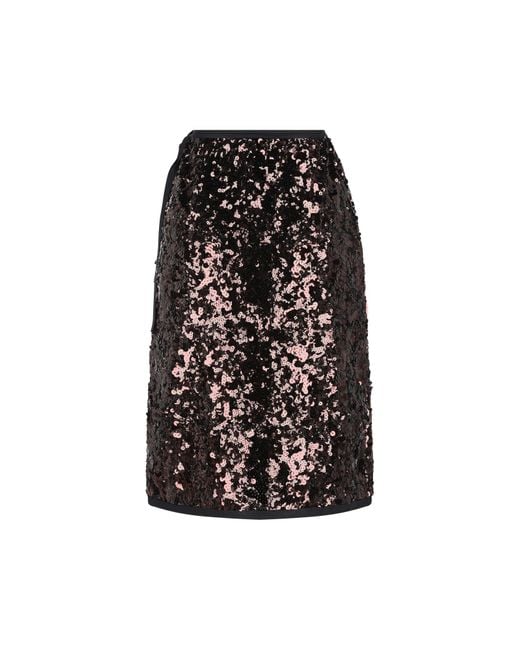 Prada Black Sequined Skirt