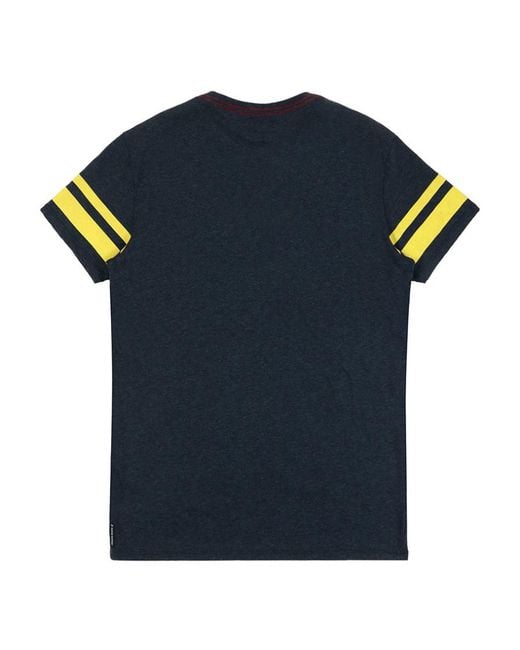 Armani Jeans Blue Round-Necked Logo T-Shirt for men