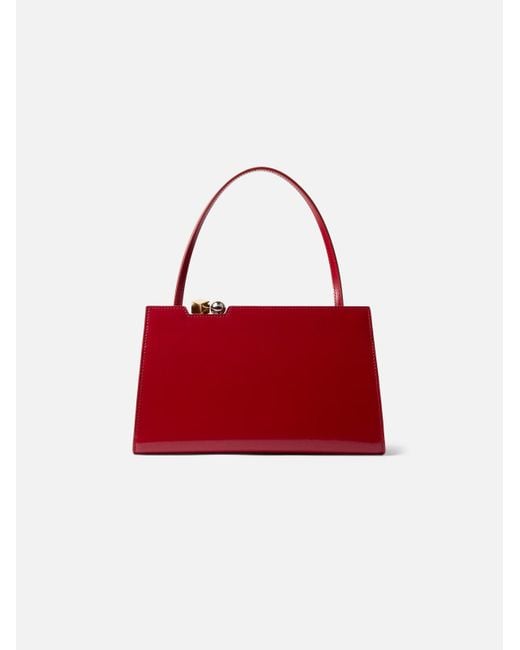 Jacquemus Red Le Salon Frame Shoulder Bag