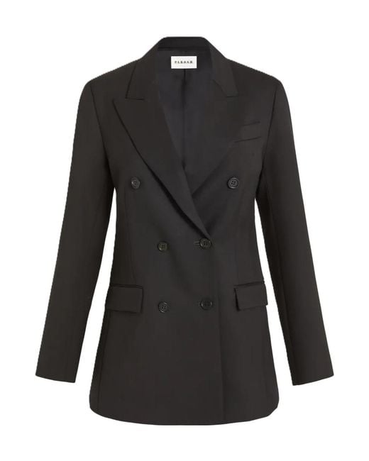 P.A.R.O.S.H. Black Double-Breasted Blazer