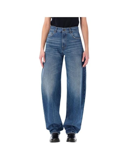 Haikure Blue Bibi High-Rise Wide-Leg Jeans