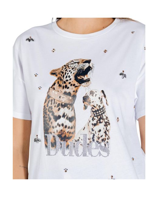Liu Jo Blue Print Short Sleeve Crewneck T-Shirt