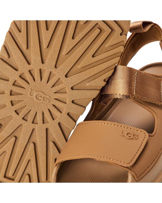 Ugg Brown Logo Sandals