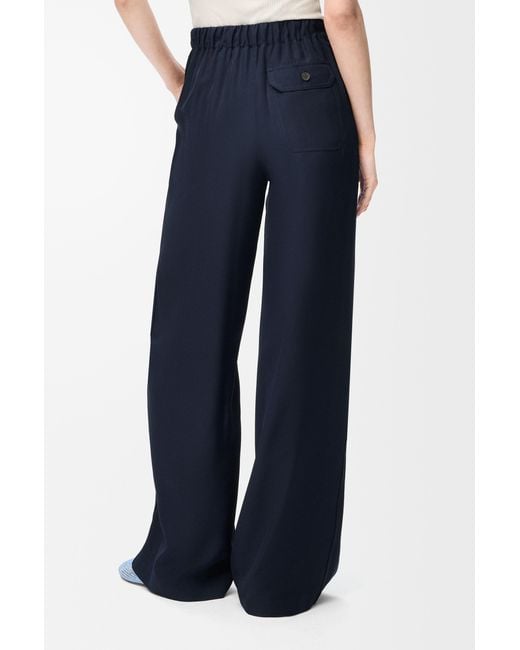 Loewe Blue Elastic Waist Casual Pants