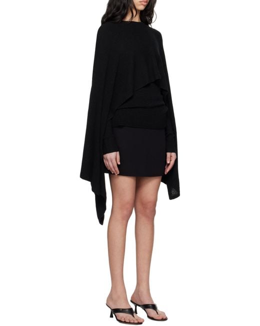 Totême  Black Cape-Design Sweater