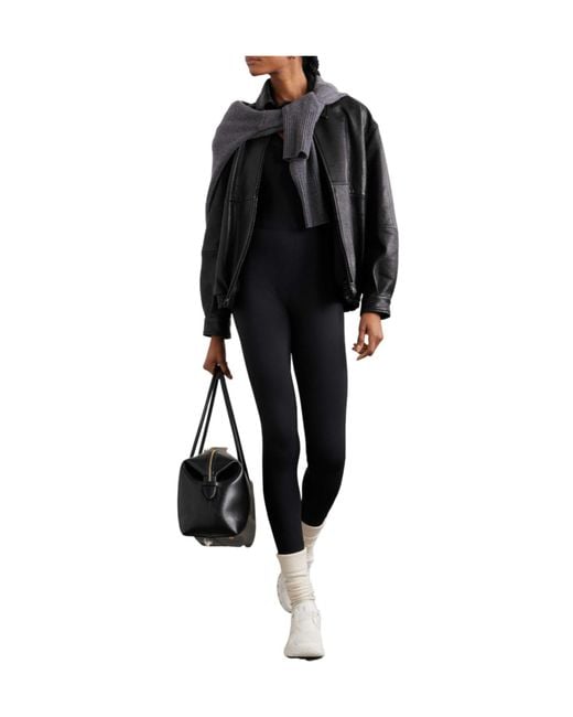 Eres Black Devi Tulle-Trimmed Stretch-Jersey Jumpsuit