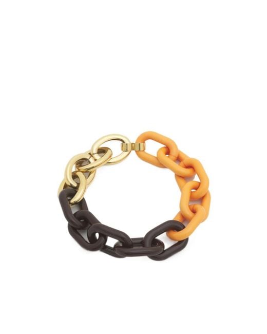 Marni Metallic And Resin Chain Necklace