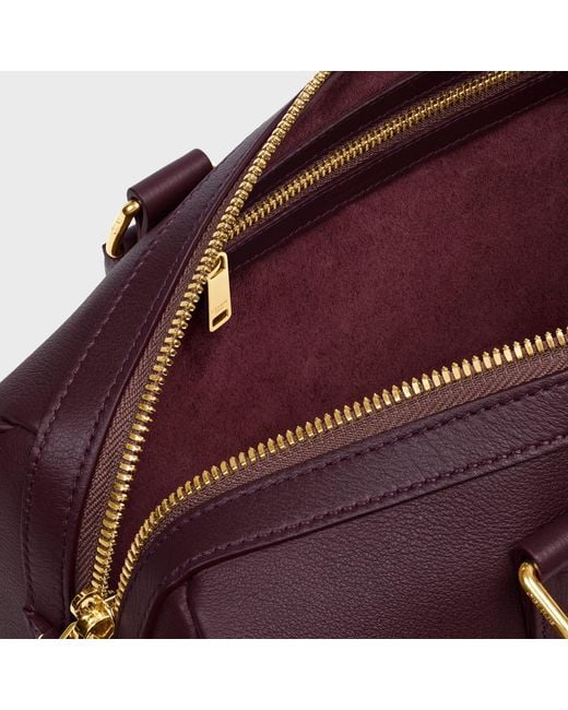 Céline Purple Medium Boston
