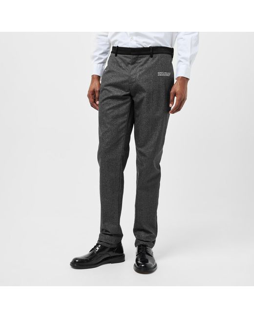 Off-White c/o Virgil Abloh Gray Slim-Fit Casual Trousers for men