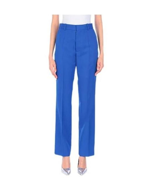 Maison Margiela Blue Minimalist Casual Trousers