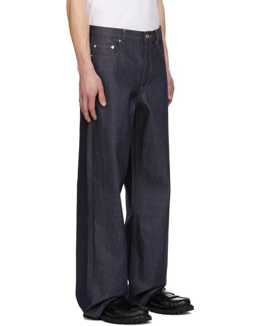 A.P.C. Blue Flared Jeans for men