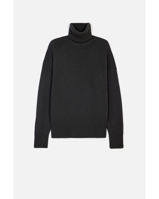 AMI Blue Ami Turtleneck Knit Jumper
