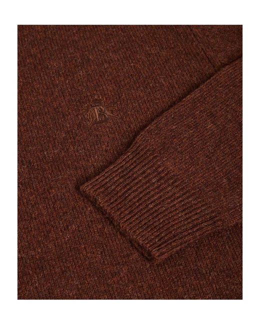 Baracuta Brown Shetland Sweater for men