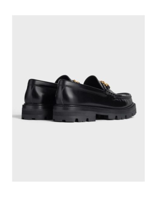 Céline Black Margaret Loafer With Triomphe