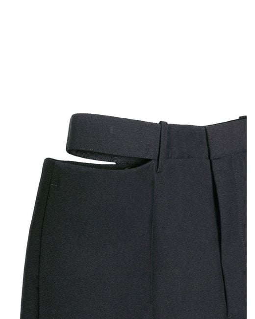 Jil Sander Black Tailored Straight-Leg Pants