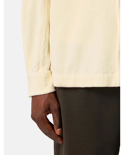 Stone Island Natural Snap-Button Shirt Jacket With Chest Pockets for men