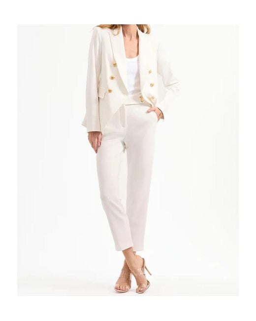 Veronica Beard White Dickey Jacket