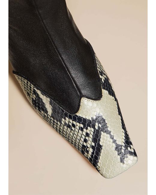 Khaite Black Nevada Ankle Stretch Boot 40