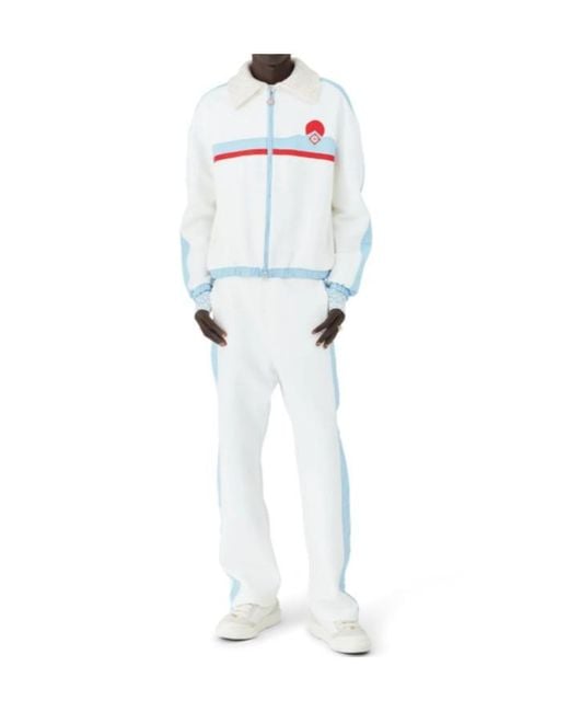 Casablanca White Zip-Up Ski Jacket for men