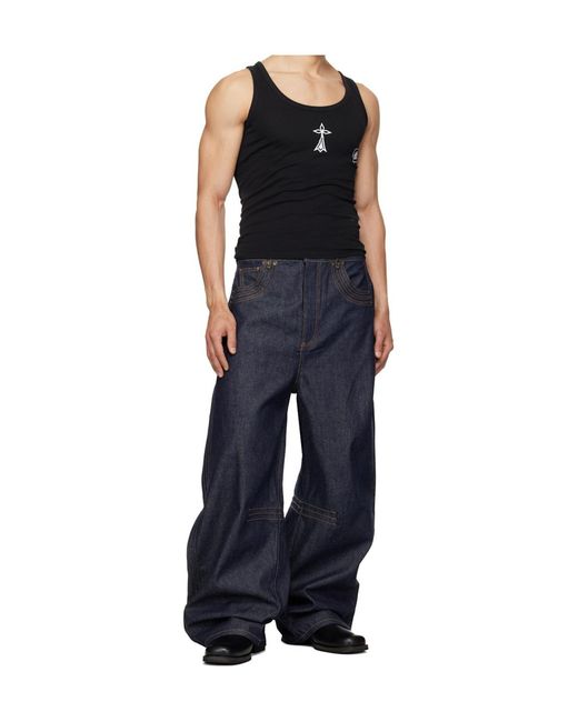 Egonlab Black Breizh Crew Neck Vest for men